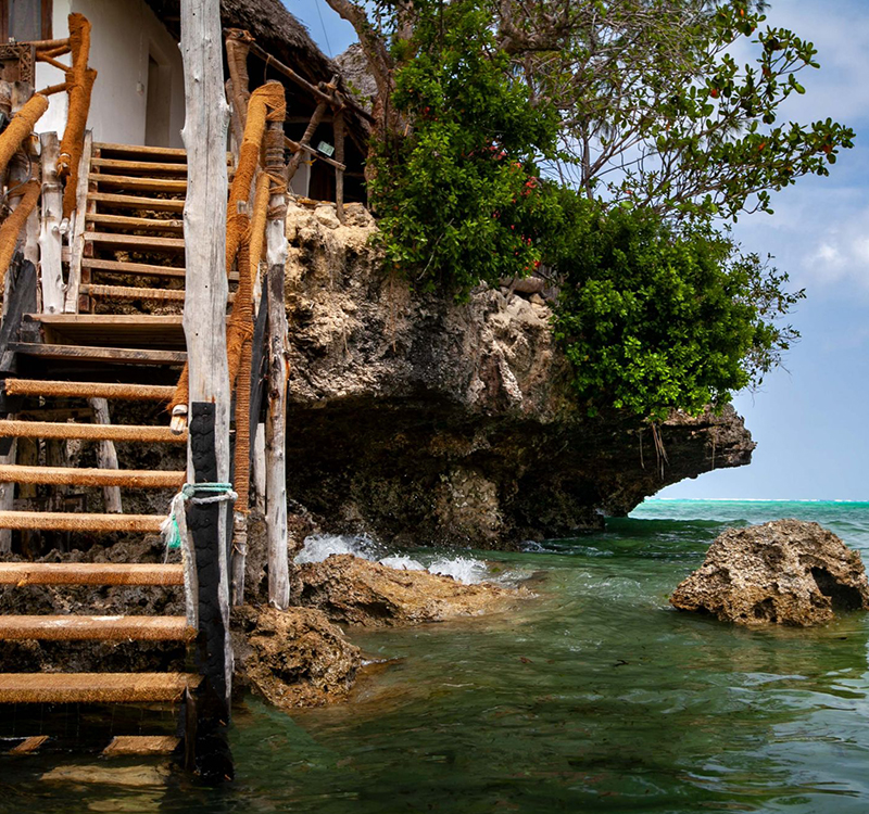 Dining at The Rock Zanzibar