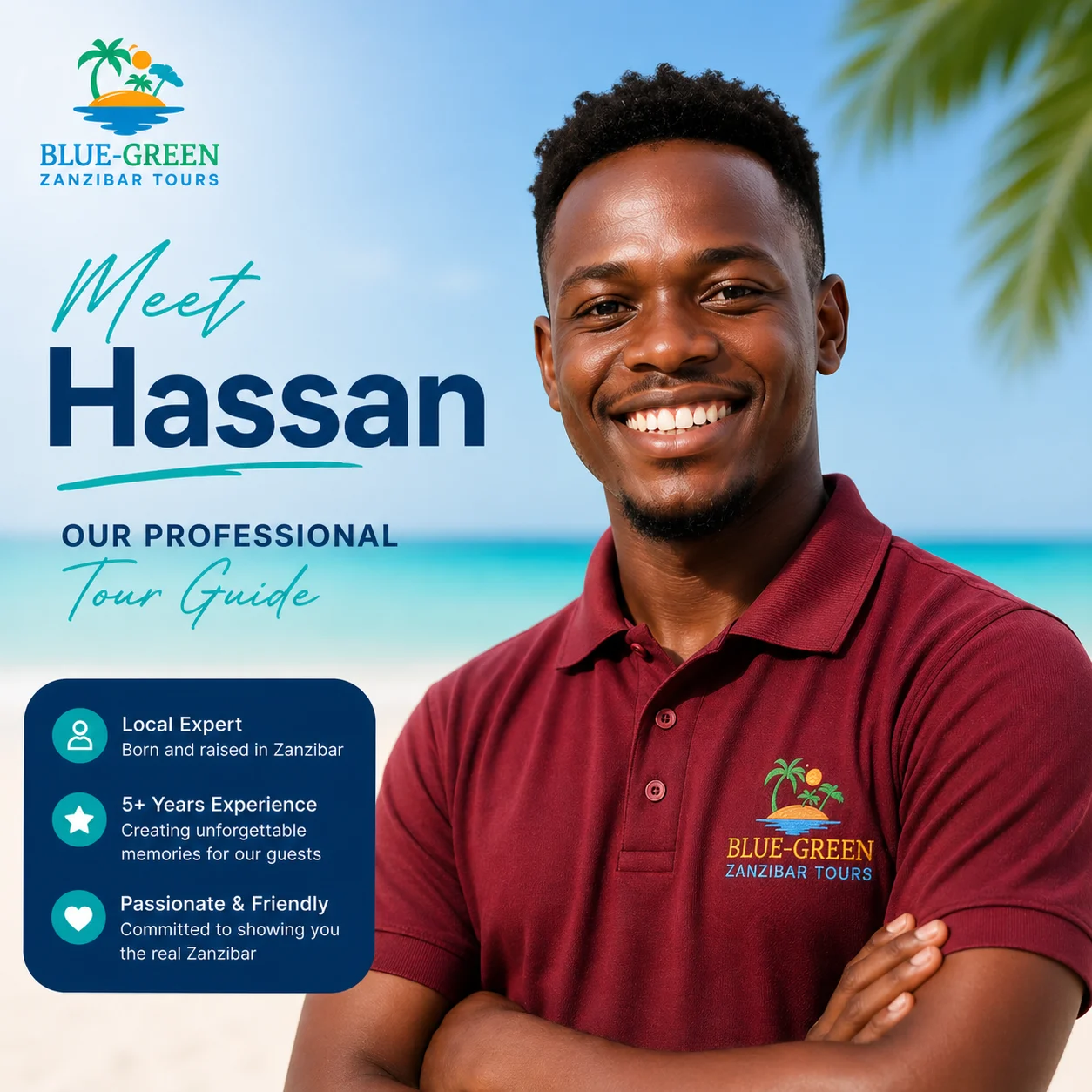 hassan Blue green tours guide