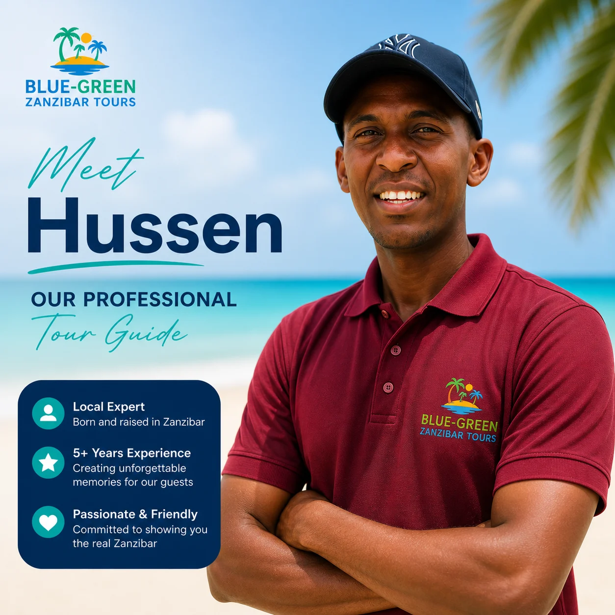 hussen guide blue green